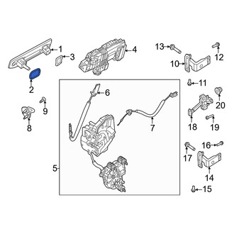 Volvo OE - Front Right Outer Interior Door Handle Seal