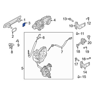 Volvo OE - Rear Left Outer Interior Door Handle Seal