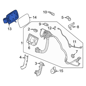 Volvo OE - Rear Drive Motor Battery Pack Charging Port Pocket
