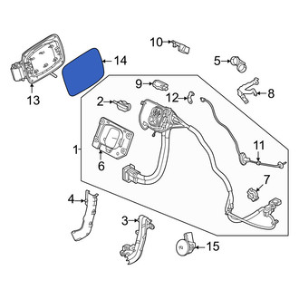 Volvo OE - Rear Drive Motor Battery Pack Charging Port Door