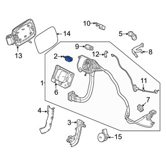 Volvo OE - Rear Upper Drive Motor Battery Pack Charging Port Cover