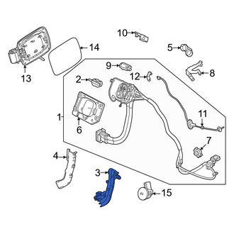Volvo OE - Rear Inner Drive Motor Battery Pack Charging Port Cover