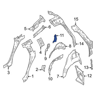 Volvo OE - Left Quarter Panel Reinforcement Bracket