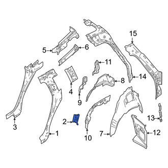 Volvo OE - Rear Left Door Lock Striker Plate