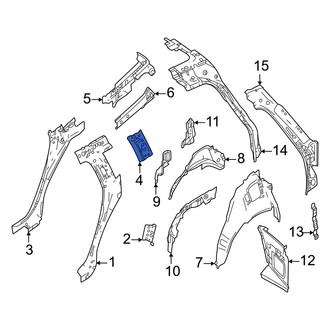 Volvo OE - Rear Left Upper Quarter Panel Reinforcement