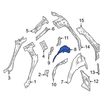 Volvo OE - Rear Left Inner Wheel Housing Side Panel
