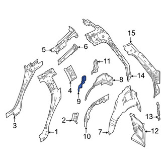 Volvo OE - Rear Left Wheel Housing Access Cover
