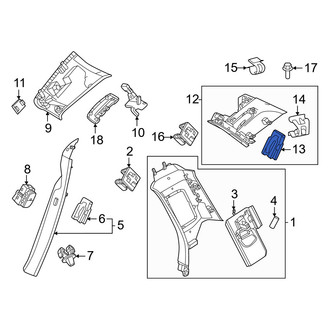 Volvo OE - Quarter Panel Trim Panel Clip
