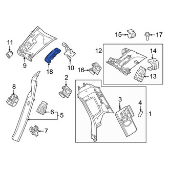 Volvo OE - Rear Left Upper Rearward Seat Belt Guide