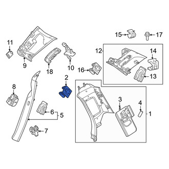 Volvo OE - Quarter Panel Trim Panel Clip