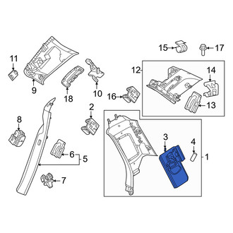 Volvo OE - Rear Left Upper Rearward Seat Belt Guide