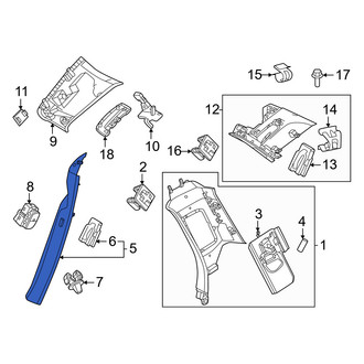 Volvo OE - Rear Left Body C-Pillar Trim Panel