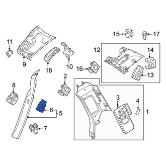 Volvo OE - Body C-Pillar Trim Panel Clip