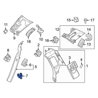 Volvo OE - Body C-Pillar Trim Panel Clip