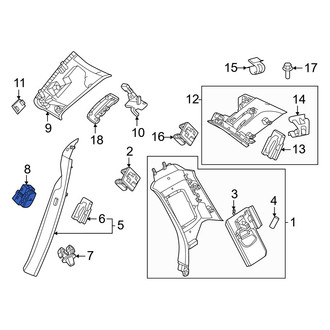 Volvo OE - Rear Left Upper Power Seat Switch