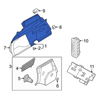 Volvo OE - Rear Left Lower Interior Quarter Panel Trim Panel