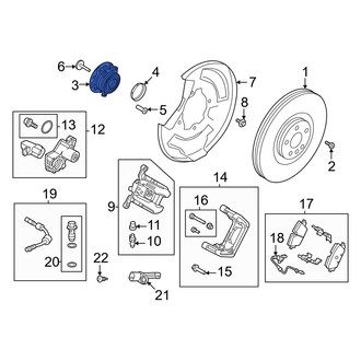 Volvo OE - Rear Wheel Bearing and Hub Assembly