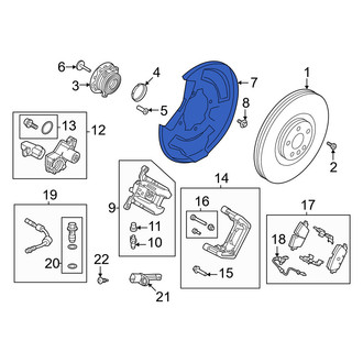 Volvo OE - Rear Left Brake Dust Shield