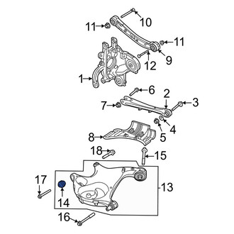 Volvo OE - Front Left Suspension Control Arm Bushing