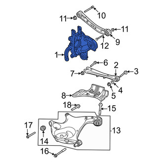 Volvo OE - Rear Left Suspension Knuckle