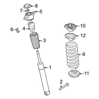 Volvo OE - Rear Suspension - Shocks & Components (W/O Auto Level)