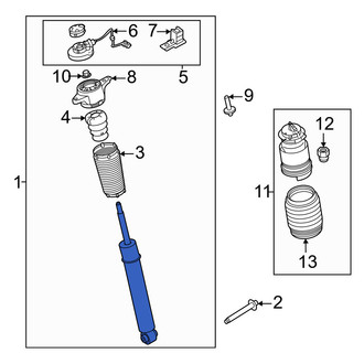 Volvo OE - Front Left Suspension Strut and Coil Spring Assembly