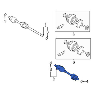 Volvo OE - Rear Left CV Axle Assembly