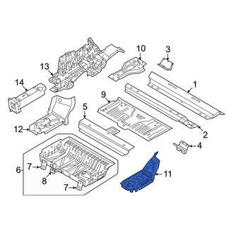 Volvo OE - Rear Right Floor Side Rail