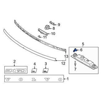 Volvo OE - Liftgate Pull Handle Clip