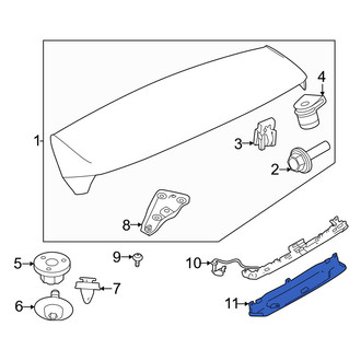 Volvo OE - Rear Center High Mount Stop Light Cover