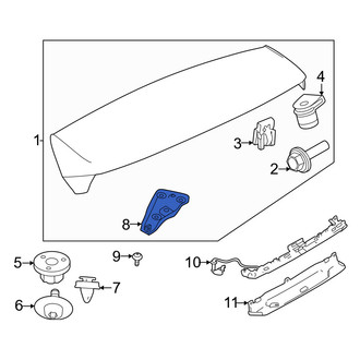 Volvo OE - Left Spoiler Bracket