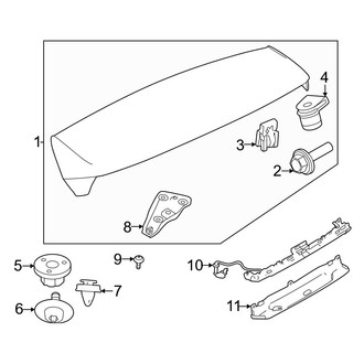 Volvo OE - Lift Gate - Spoiler