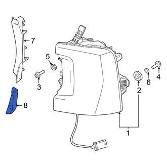 Volvo OE - Rear Left Lower Tail Light Cover