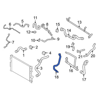 Volvo OE - Right Engine Coolant Pipe
