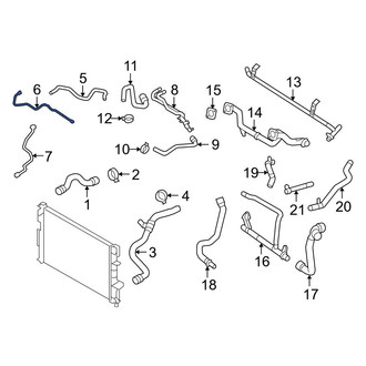 Volvo OE - Engine Coolant Overflow Hose