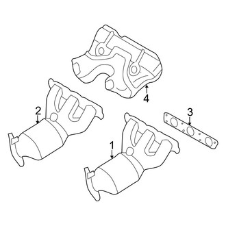 Volvo OE - Exhaust System - Manifold (94 Engine VIN Character)