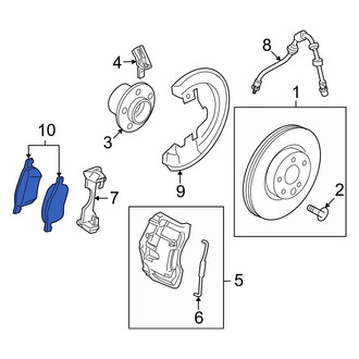 Volvo OE - Front Disc Brake Pad Set