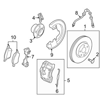 Volvo OE - Front Suspension - Brake Components