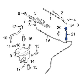 Volvo OE - Front Left Windshield Washer Nozzle