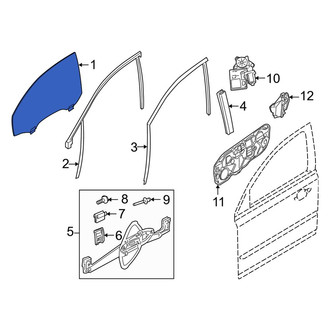 Volvo OE - Front Right Door Glass