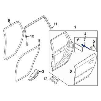 Volvo OE - Rear Door Interior Trim Panel Rivet