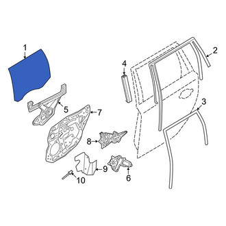 Volvo OE - Front Right Door Glass
