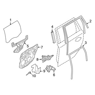 Volvo OE - Rear Door - Glass & Hardware