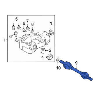 Volvo OE - Front Left CV Axle Assembly