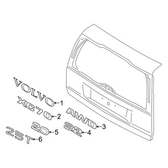 Volvo OE - Lift Gate - Exterior Trim