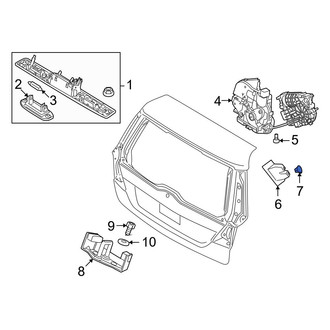 Volvo OE - Upper Liftgate Trim Panel Clip