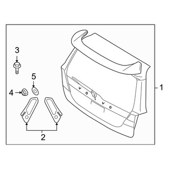 Volvo OE - Lift Gate - Spoiler