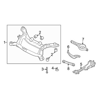 Volvo OE - Rear Suspension - Suspension Components (FWD)