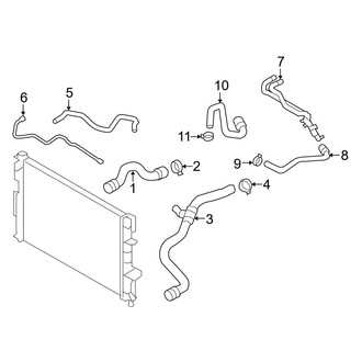 Volvo OE - Cooling - Hoses & Lines (2.5L)