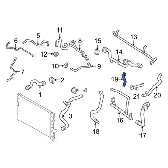 Volvo OE - Right Engine Coolant Pipe